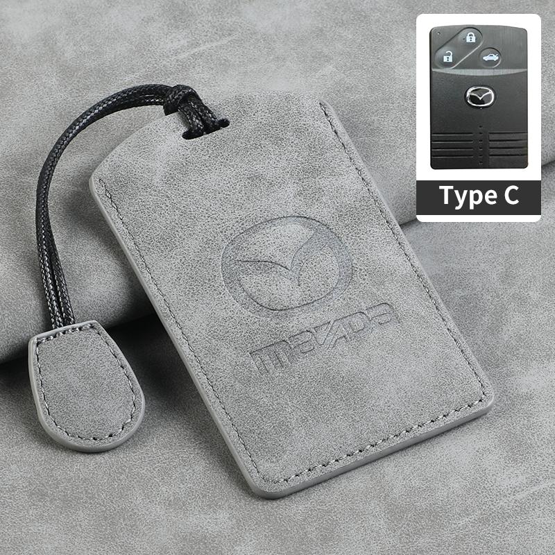 

Кожаный чехол для ключей-карт NFC для Mazda 2 3 6 Atenza Axela Demio CX5 CX-3 CX7 CX9 2015 2016 2017 2018 2019 Автомобильный брелок