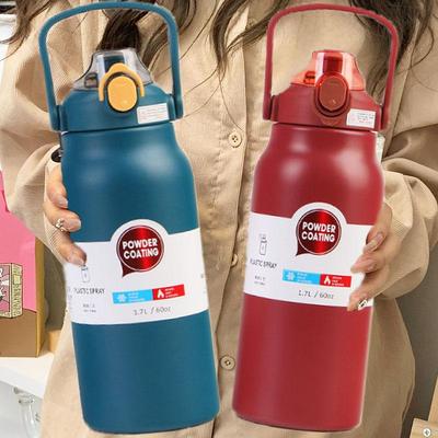 1,3 l / 1,7 l Velkokapacitní termoska Nerezová ocel Tepelná Termoska na vodu Přenosný Vakuový hrnek Termoska Izolovaný hrnek Tumbler
