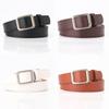 Ladies Simple No Punch Adjustable Belt With Alloy Buckle For Daily Use