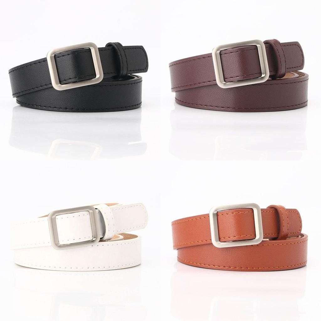 Ladies Simple No Punch Adjustable Belt With Alloy Buckle For Daily Use