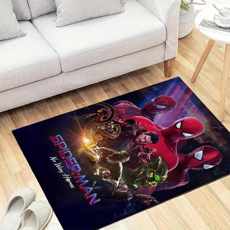 

1pc Spider-Man Pattern Area Rug Soft Flannel Floor Mat for Living Room, Office, Bedroom and Carpet, Sofa Coffee Table Floor Mat 60cm by 90cm