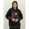 Arizona Desert Cactus Mountain Pattern Woman Washed Sweatshirts Cotton Casual Pullovers Autumn Crewneck Clothing