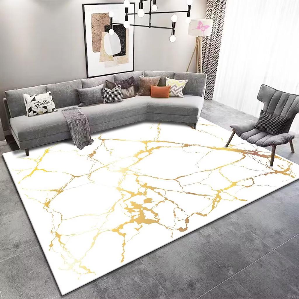 Marble Luxury Carpet Living Room Minimalism Decoration Sofa Rug for Bedroom Large Area Coffee Tables Soft Non-slip Mats Washable