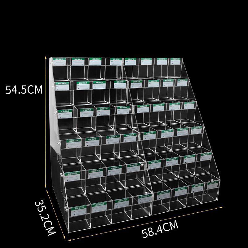 Scaffale Supermercato in Acrilico con Porta Prezzo Espositore Penne Negozio Cancelleria Portapenne Matita Penna Neutra Scala Scaffale Pagoda