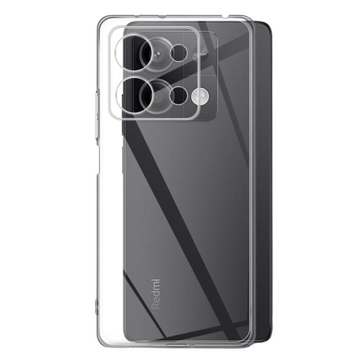 Coque pour Xiaomi Redmi Note 13 5G - Silicone Gel TPU Transparent Protection Souple Ultra Mince Phonillico®