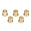 5pcs M8 Nuts Gear Shift Knob Nuts Thread Adapter Nuts Insert Set for M12x1.25 Gear Shift Knob  Aluminum Alloy Screw