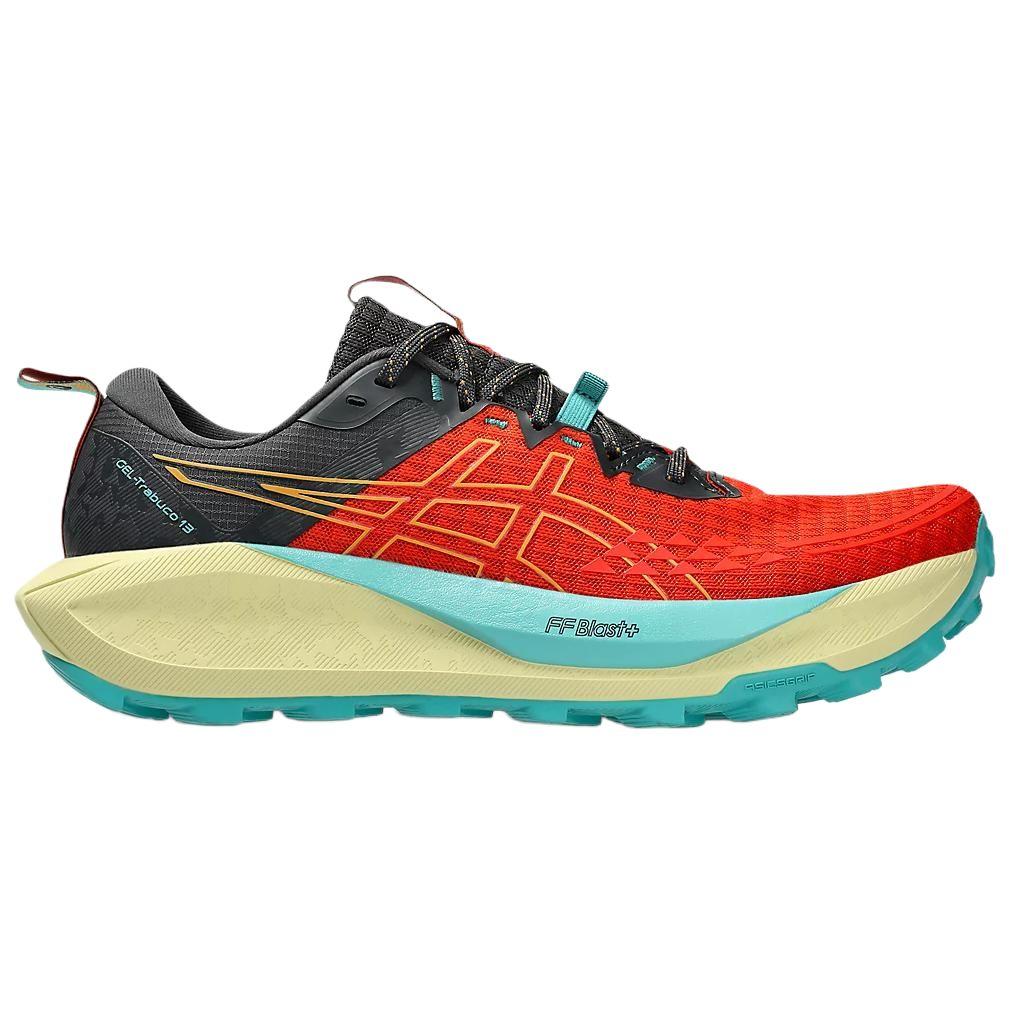 Asics GEL TRABUCO 13 Breathable Running Shoes Men's Red Orange Blue Sneakers 1011B973-801