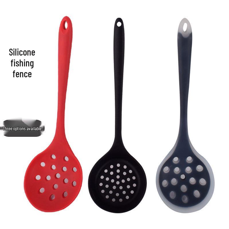 Silicone Non-Stick Colander Skimmer with Nylon Handle
