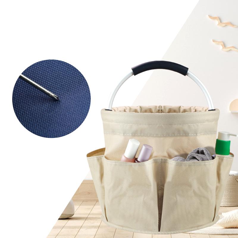 Large Storage Organiser Bag Folding Basket Picnic Tote Outdoor Cleaning Caddy With Handle Tool Bag Cleaning Supplies