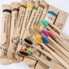 30/10/5 PCS bagged bamboo toothbrush, biodegradable, suitable for home, homestay, hotel and other use