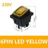 1/5/20PCS 3 Position 6 Pins KCD4 Waterproof Switch ON-OFF-ON Rocker Switch 12V Power Switch self-Locking 16A 250VAC 20A125VAC