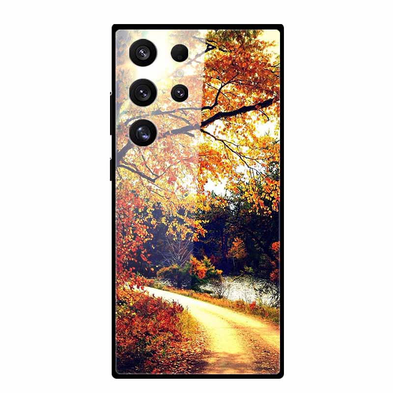 For Samsung Galaxy S25 Ultra Case S25Plus Luxury Tempered Glass Hard Back Cover for Galaxy S24Ultra 5G Phone Cases Fundas S 25