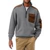Herren Farbig Stehkragen Sweatshirt Herren Sport Große Größe Freizeit Sweatshirt