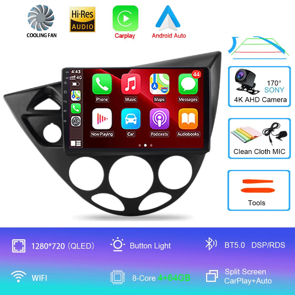 9“ Android 13 For Ford Fiesta 1995-2001 Focus MK1 1998-2004 7 Inch Multimedia Car Radio Stereo Carplay Autoradio Head Unit Auto