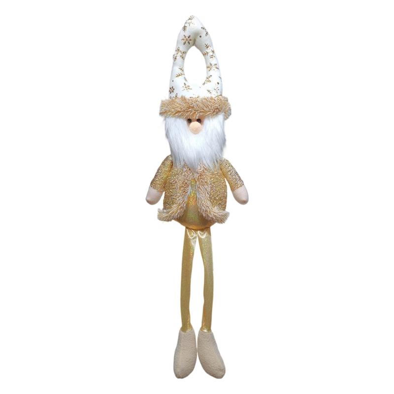 Christmas Doll Door Ornament Multipurpose Long Leg Doll Hanging Decoration For Tree Door Handle Bookshelf Curtain Window