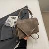 Fashionable Texture Color-blocking New Summer Casual Simple Crossbody Metal Niche Handheld Small Square Bag Women's Trendy