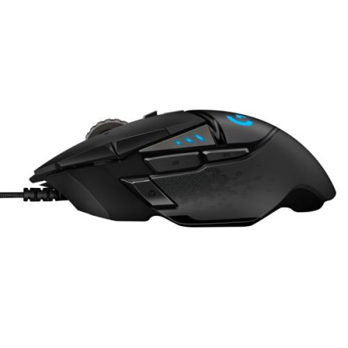 Logitech G502 HERO Wired Gaming Mouse, USB Type-A, Optical, 25600 DPI, Black