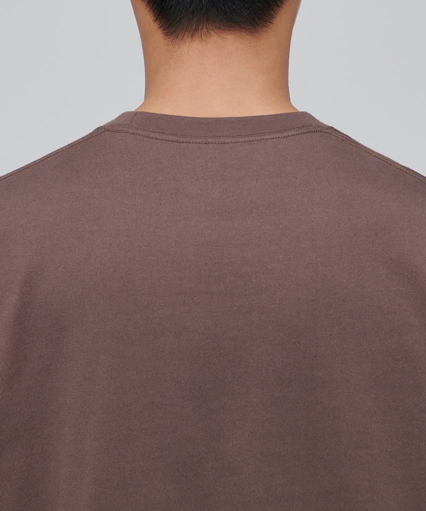 Musinsa Standard Heavyweight Relaxed Crew Neck Long Sleeve T-Shirt [Red Bean]