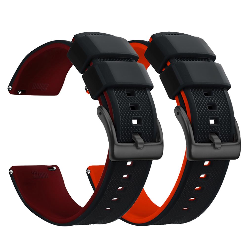 STAPELP Premium Silicone Watch Band Quick Release Rubber 20mm Watch Strap Silicone Watch Strap Watch Replacement Watchband
