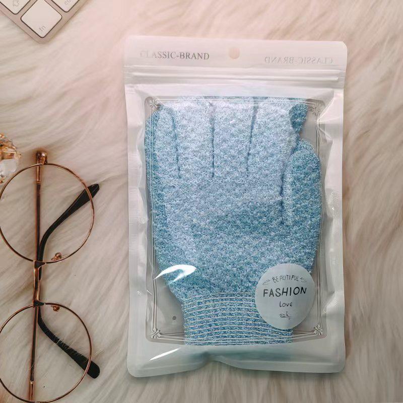 Oboustranné exfoliační rukavice do koupele pro muže a ženy - efektivní pětiprstý design pro hloubkové čištění a dekontaminaci.