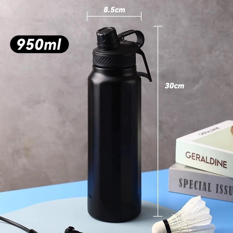 Insulated Water Bottle Large Capacity 750ml/950ml Stainless Steel Double Wall Vacuum Sport Bottle Outdoor Sports Kettle