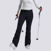 New Women's Slim Fit Ski Pants: Elastic, Double-Layered, Velvet-Lined, Windproof, Waterproof, Breathable, Solid Color.