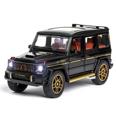 1/24 Stop Odlewany Ciśnieniowo Model Samochodu Benz G63 Symulacja Dźwięku i Światła Pojazd Terenowy Zabawki Prezent Urodzinowy dla Dzieci Boże Narodzenie