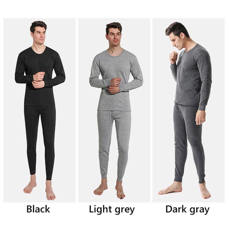 Weather Ultra Soft Fleece Lined Men's Long Johns Set Men's Thermal Underwear Set Top & Bottom Set Thermal Underwear for Men