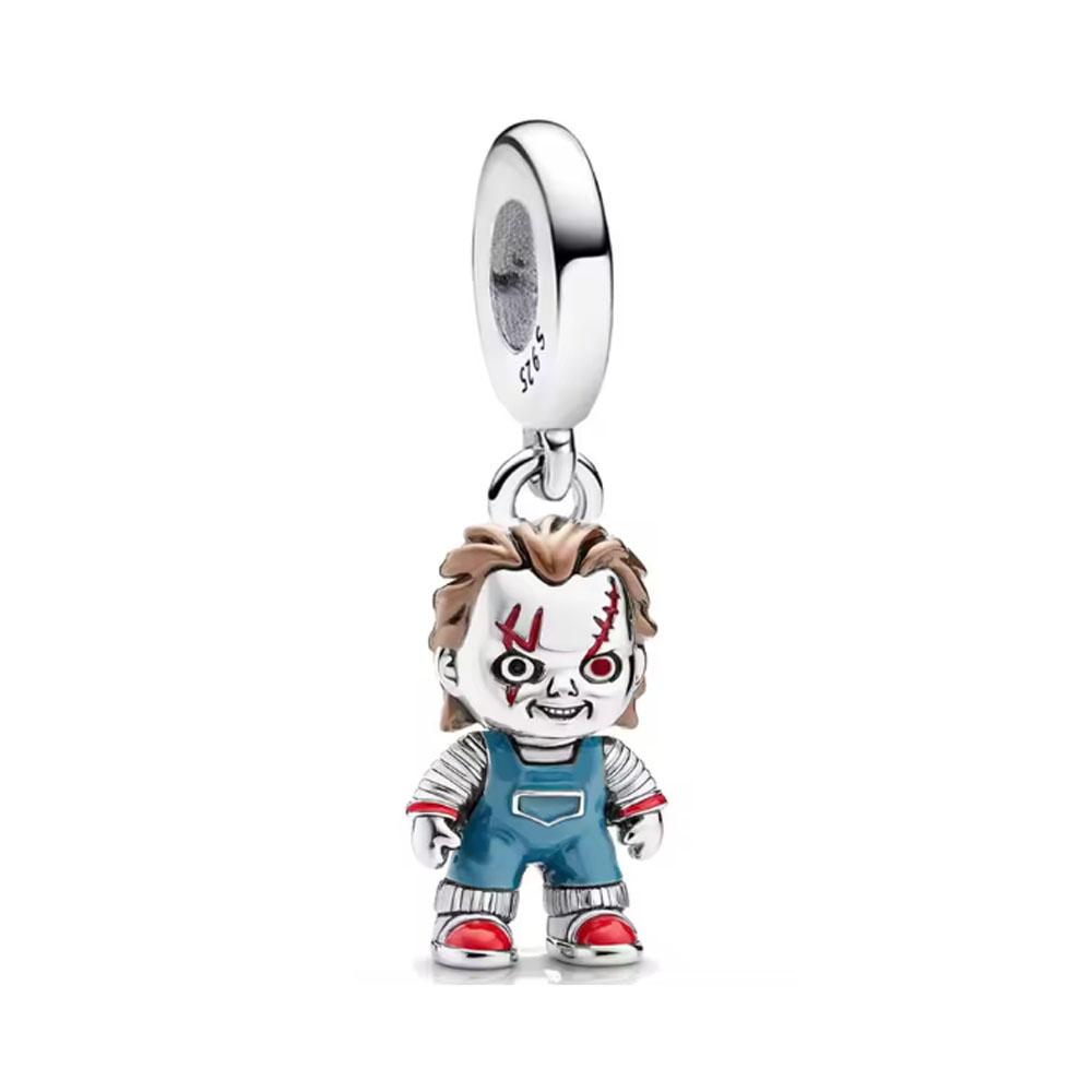 Fashionable 925 Silver Cartoon Beads Compatible with European Bracelet Koala Rabbit Mouse Princess Anime Beads DIY Jewelry Gift