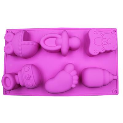 Silikónová forma DIY želé puding Čokoládová torta Baby Car Nožička Medveď Fľaša na pečenie Pomôcky na zdobenie