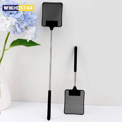 1 Pack Of Black Creative Fly Swatter Mosquito Swatter Stainless Steel Expansion Design Fly Repellent Supplies