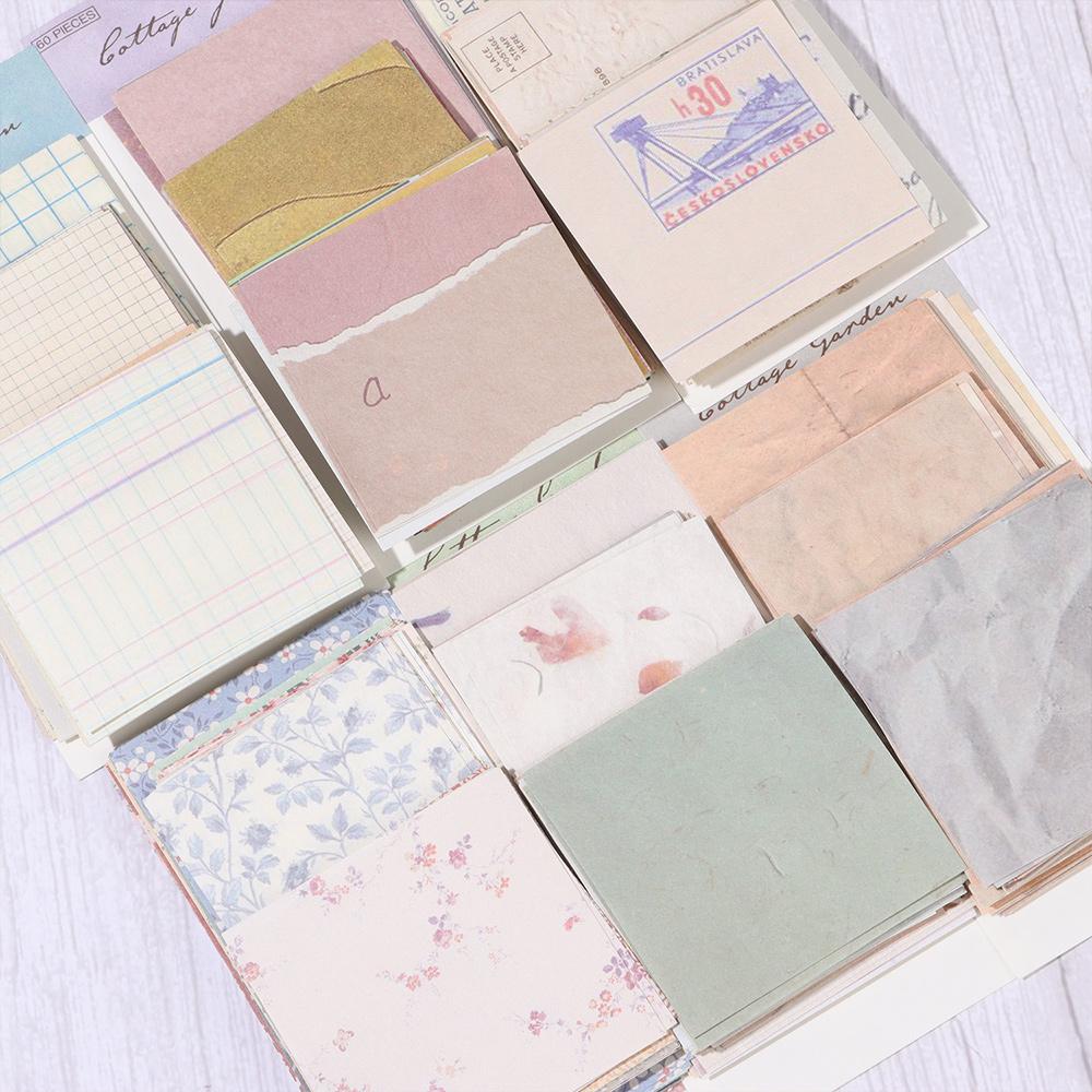 Stationery Retro Floral Pattern Background Collage Scrapbooking Card Scrapbook Material Paper