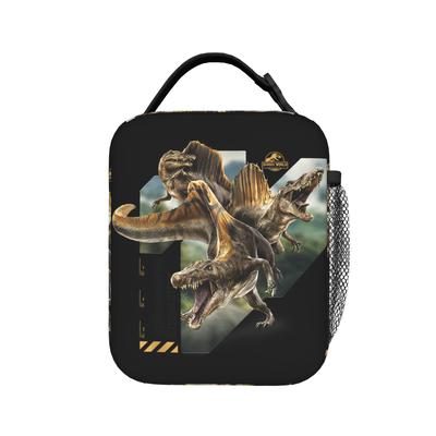 Jurassic World Rebirth Spinosaurus Hunting Lunch Bag  Casual Lunch Box Portable Insulated Thermal Lunch Bags For Men Cooler Bag