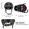 Bike Helmet for Men and Women Mountain Helmet Road Bike Helmet 55 61cm Adjustable Dial Removable Visor Ventilation 14