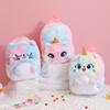 Cartoon Unicorn Plush Backpack with Big Eyes for Little Girls