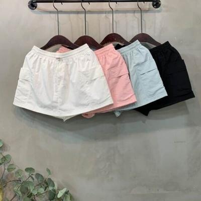 C S In The Room Notar wrInkled bandIng Cargo Inner pantS mIni Skirt 4 Color