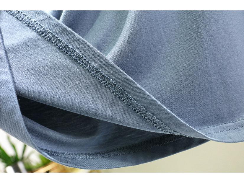 New Summer V-Neck Women's Loose Fit Modal T-Shirt - Solid Color, Short Sleeve Basic Top