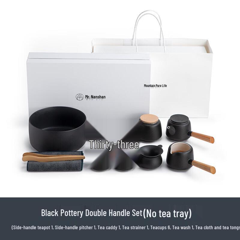 Chinese Black Pottery Kung Fu Tea Set