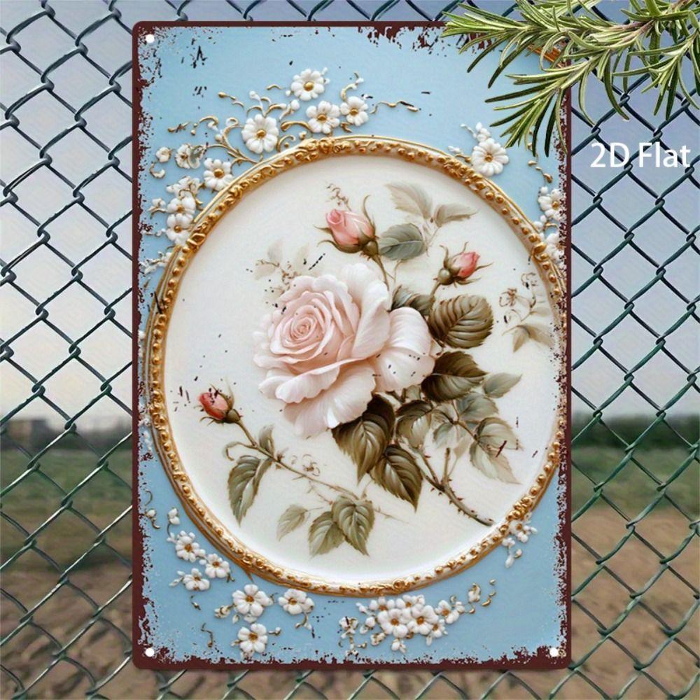Vintage Metallwandkunstschild Biene Küchen Dekoration Kaffeebar Blechschild