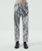 NOIRER Crease Straight Denim Pants (Black & White)