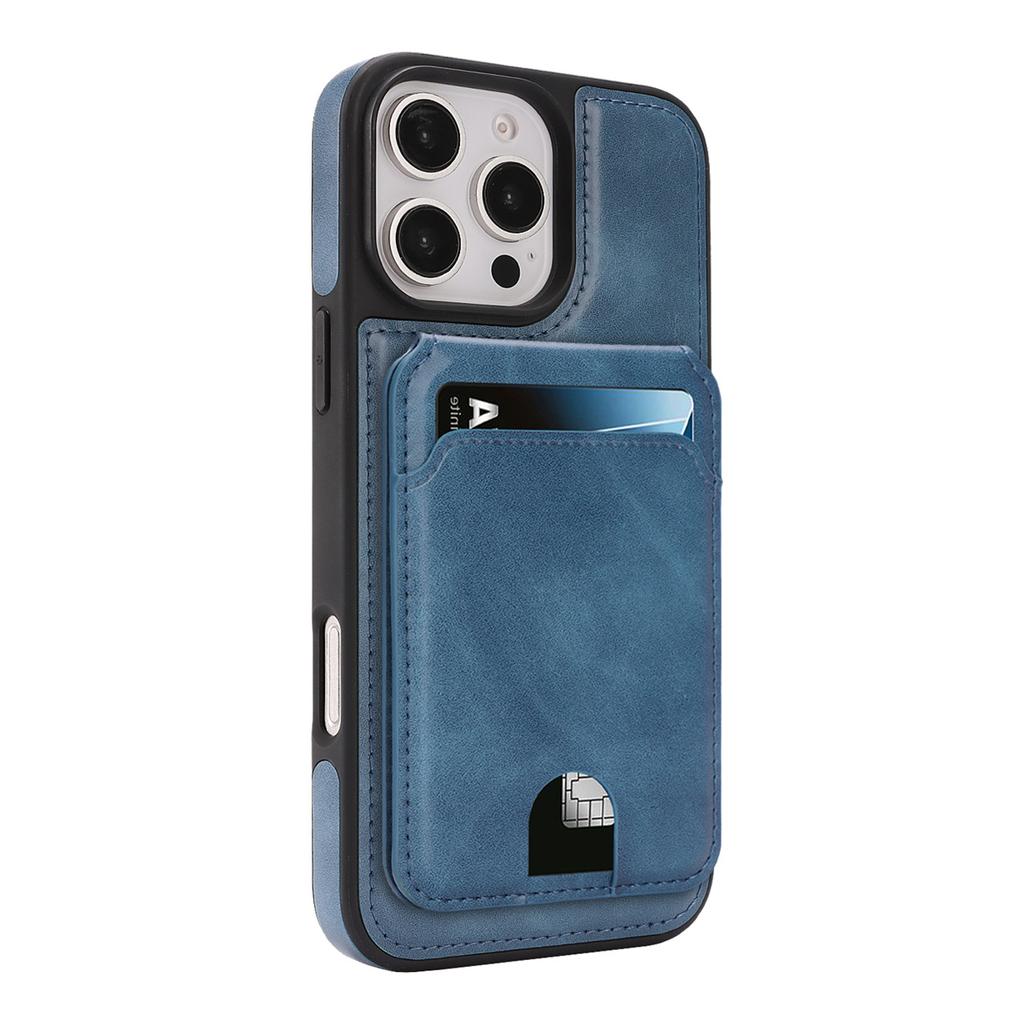 Magnetic Leather Phone Case with Card Holder for iPhone 12 - 17 Series Multi - Functional Stand Shockproof Protective Cover