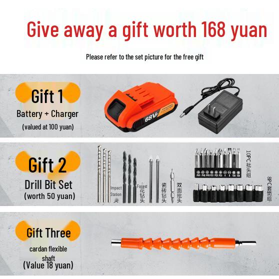 Fureide Electric Drill Set: Multi-Function Hand Toolkit for Woodworking & Repairs