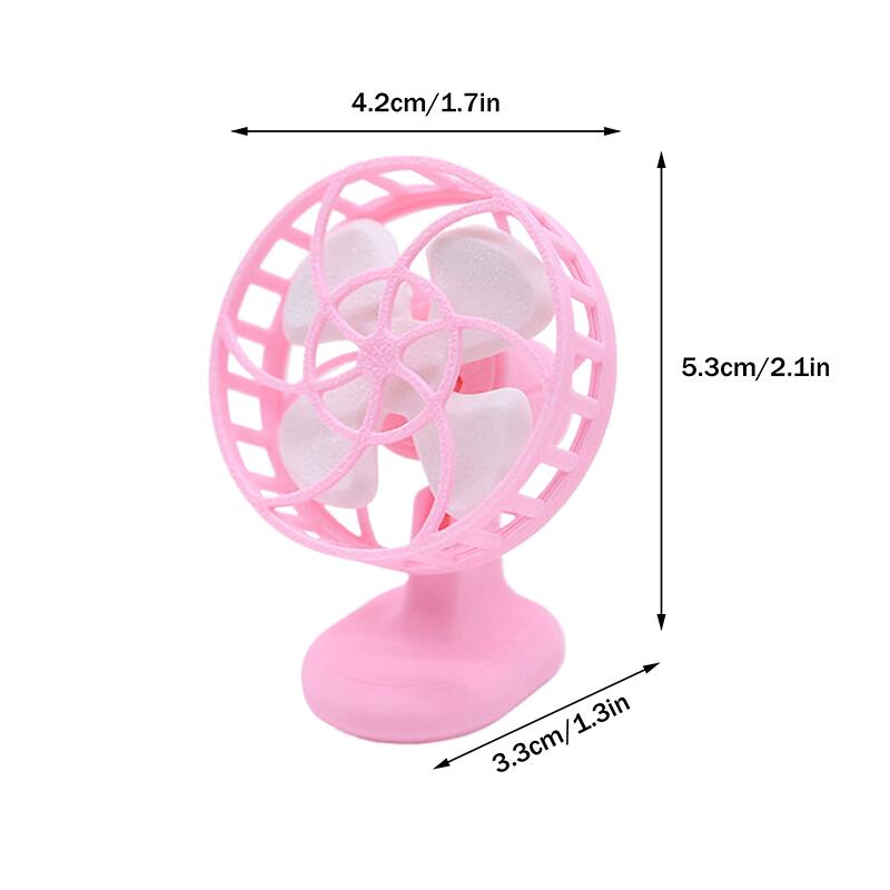 

1/12 Dollhouse Simulation Mini Electric Fan Model Dollhouse Furniture Decoration Dolls House Living Scene Decor Accessories
