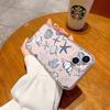 Blue starfish shell transparent TPU mobile phone case iphone16plus silicone soft case Apple 17 lens all-inclusive
