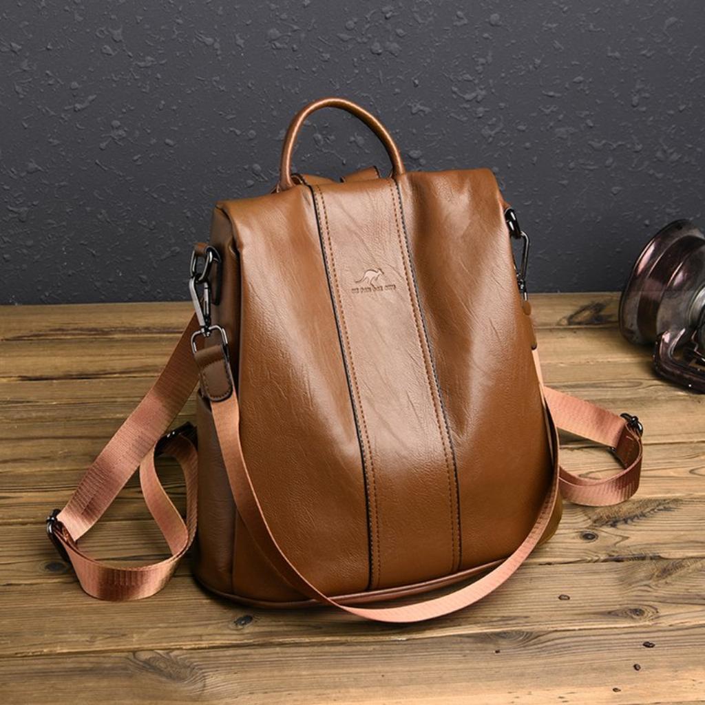 Backpack for Women PU Adjustable Strap Convertible Daily Commute