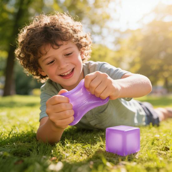 1/4 Adet Buzlu Küp Sıkma Oyuncak Yumuşak Esnek TPR Yavaş Yükselen Küp Duyusal Oyuncak Kaygı Giderici Stres Topu Sınıf Ödülleri Parti Hediyelikleri