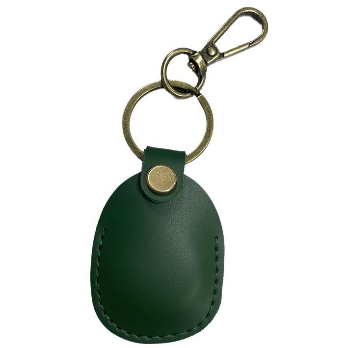 Available AirTag Leather Protective Case with Keychain and Access Card Holder