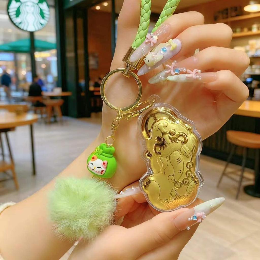 2026 Year of the Horse New Style Gold Pixiu Money Pendant Keychain Charm