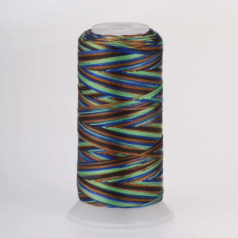 18-Strand Variegated Yarn Bracelet Weaving Cord – Gradient Dragon Scale Koi Thread DIY Material