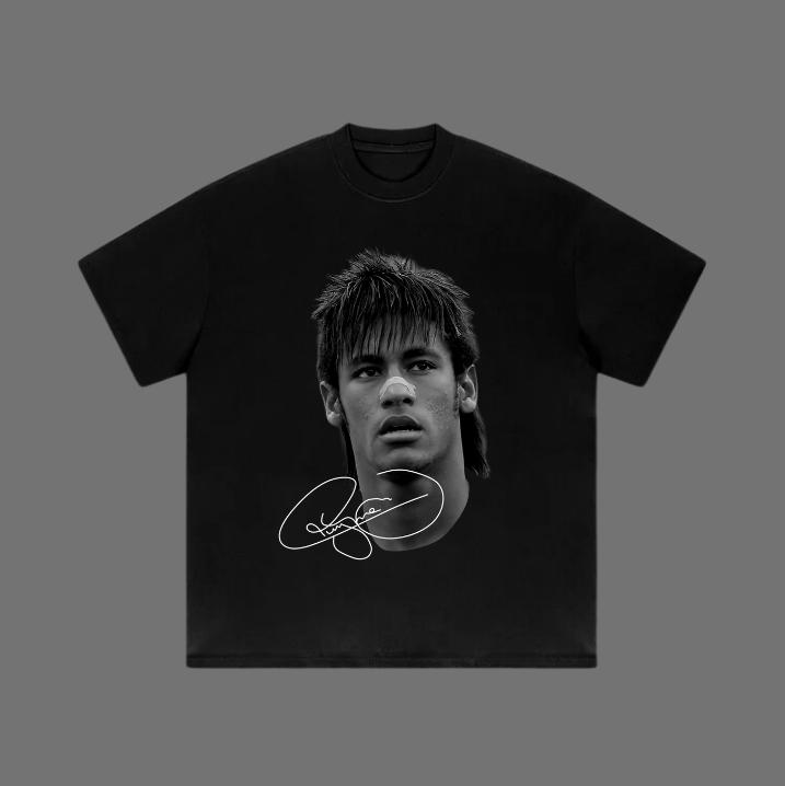 

Унисекс футболка с большой головой Неймара, Винтажная унисекс футболка Неймара XL